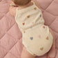 Confetti Hearts Waffle Cinch Romper - Quincy Mae