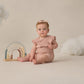 Blush Pointelle Ruffle Romper - Quincy Mae