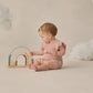 Blush Pointelle Ruffle Romper - Quincy Mae