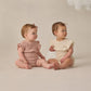 Blush Pointelle Ruffle Romper - Quincy Mae