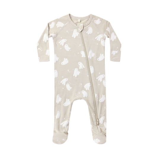 Dancing Ghosts Bamboo Footie - Quincy Mae