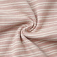 Dusty Rose Microstripe Knotted Gown + Hat Set - Quincy Mae