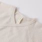 Oat Micro Stripe Wrap Top + Pant - Quincy Mae