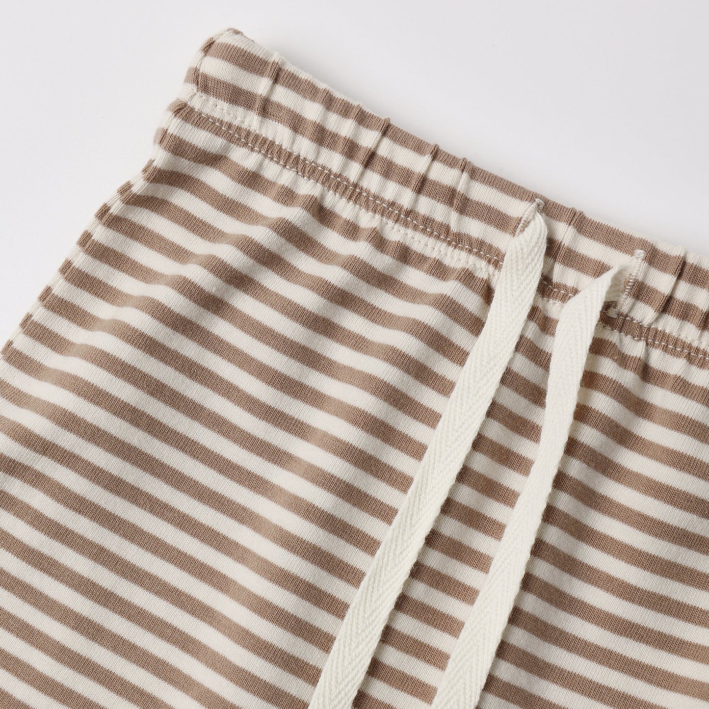 Almond Stripe Wrap Top + Pant - Quincy Mae