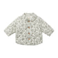 Green Floral Quilted Jacket - Quincy Mae