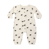 Bitsy Spider Waffle Long Sleeve Jumpsuit - Quincy Mae