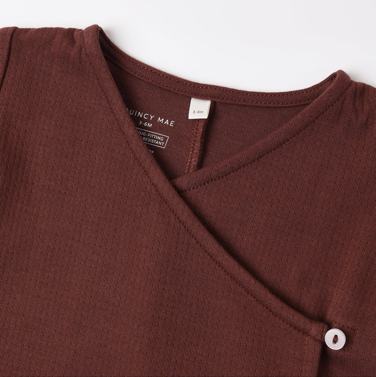 Black Cherry Pointelle Wrap Footie - Quincy Mae