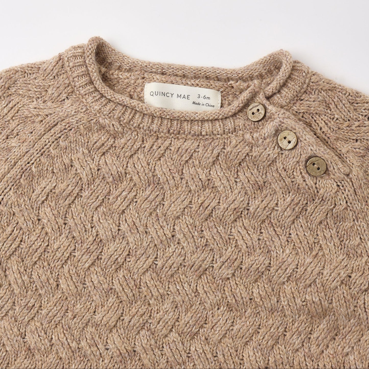 Heather Almond Knit Jumpsuit - Quincy Mae