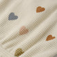 Confetti Hearts Waffle Cinch Romper - Quincy Mae