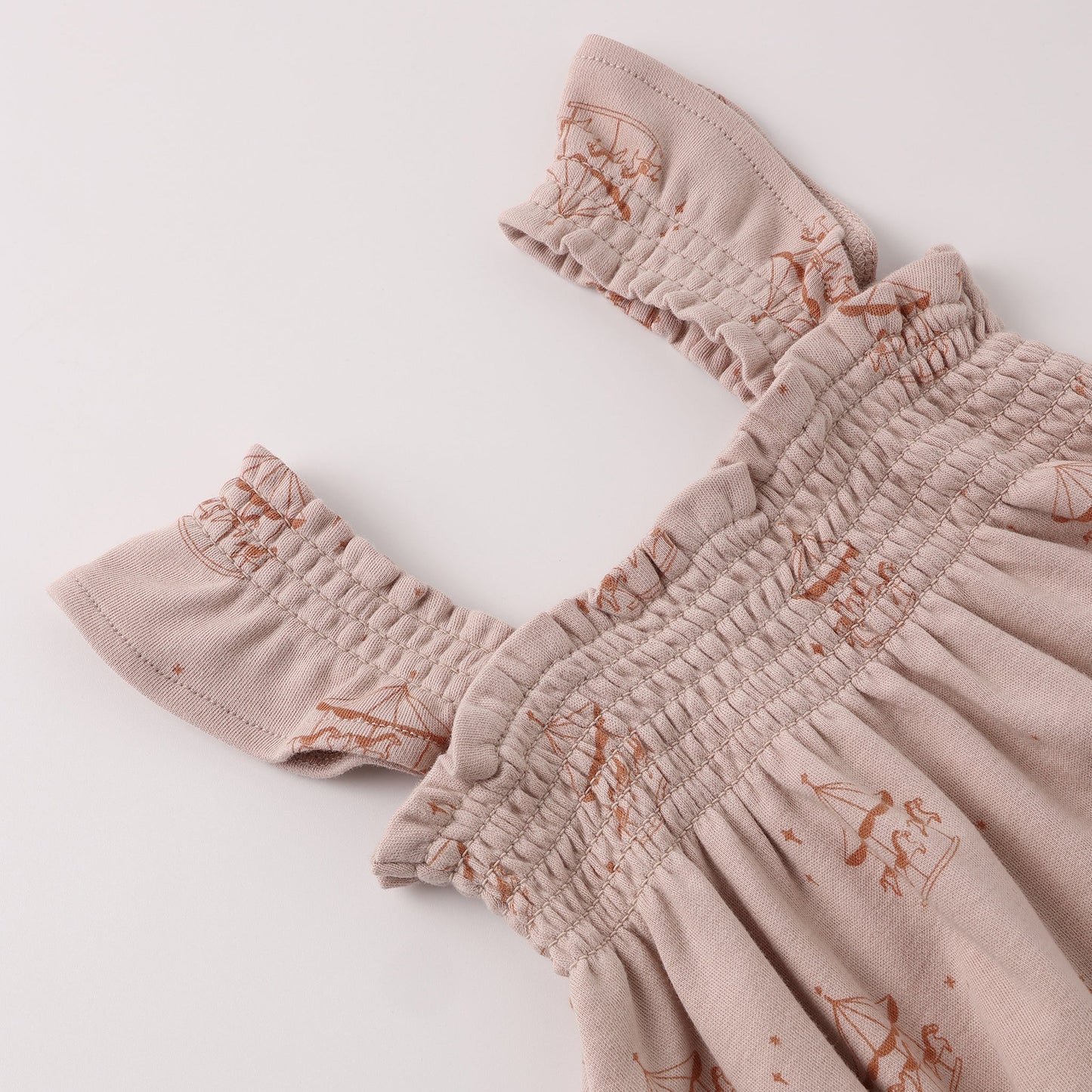 Carousel Smocked Jersey Dress - Quincy Mae