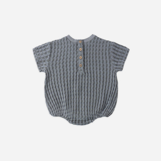 Ocean Relaxed Bubble Romper - Quincy Mae