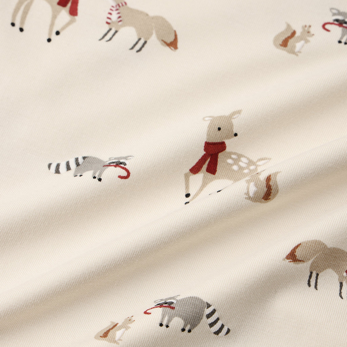 Forest Friends Bamboo Zip Footie - Quincy Mae