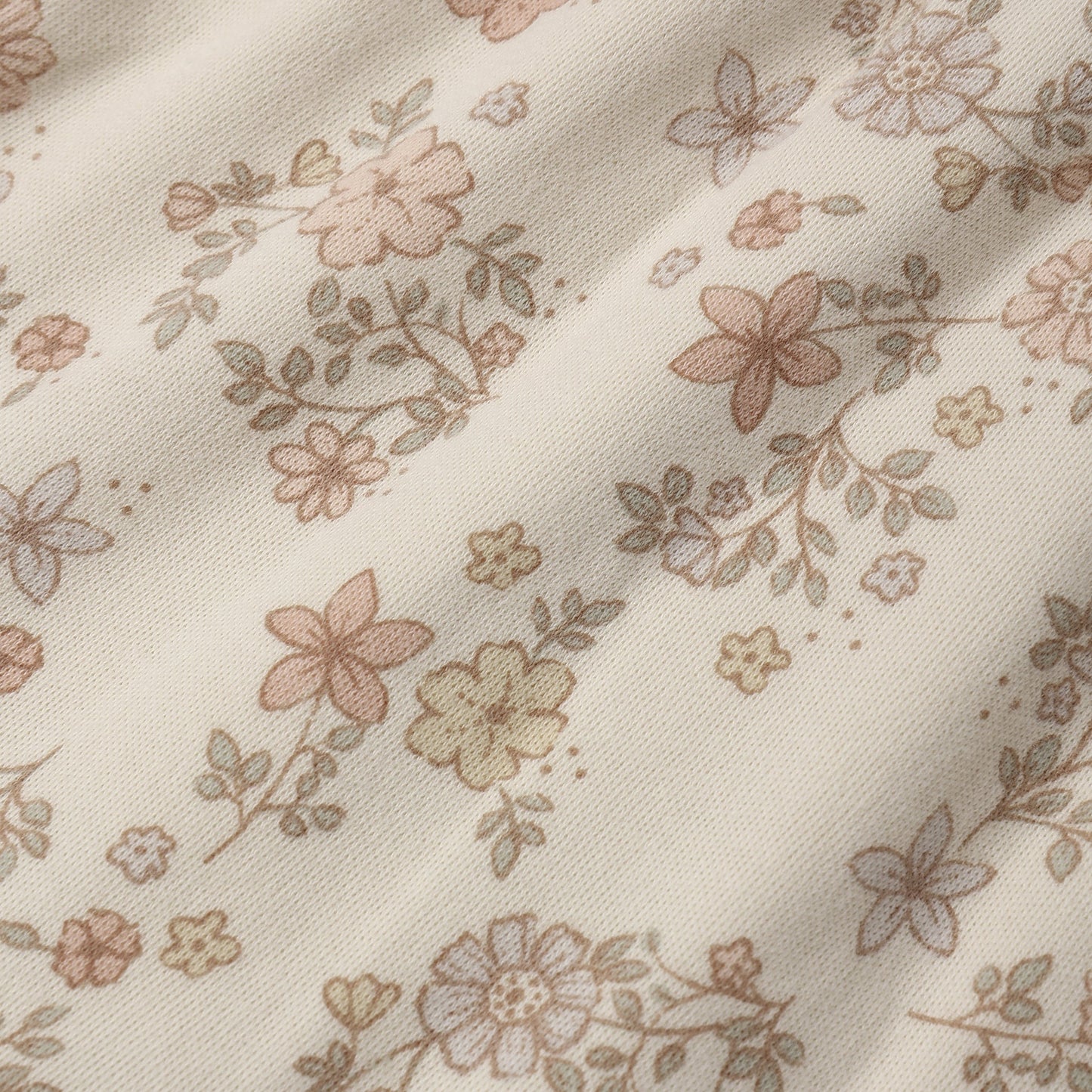 Floral Vine Tiered Jersey Dress - Quincy Mae