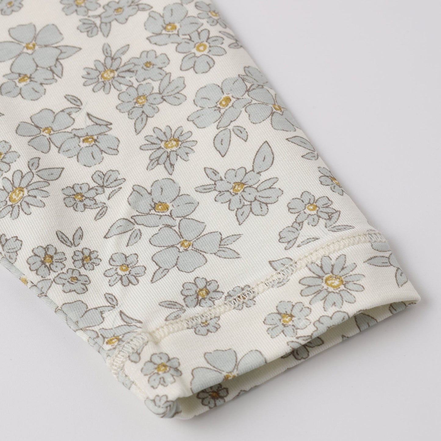 Blue Floral Short Sleeve Bamboo Set - Quincy Mae