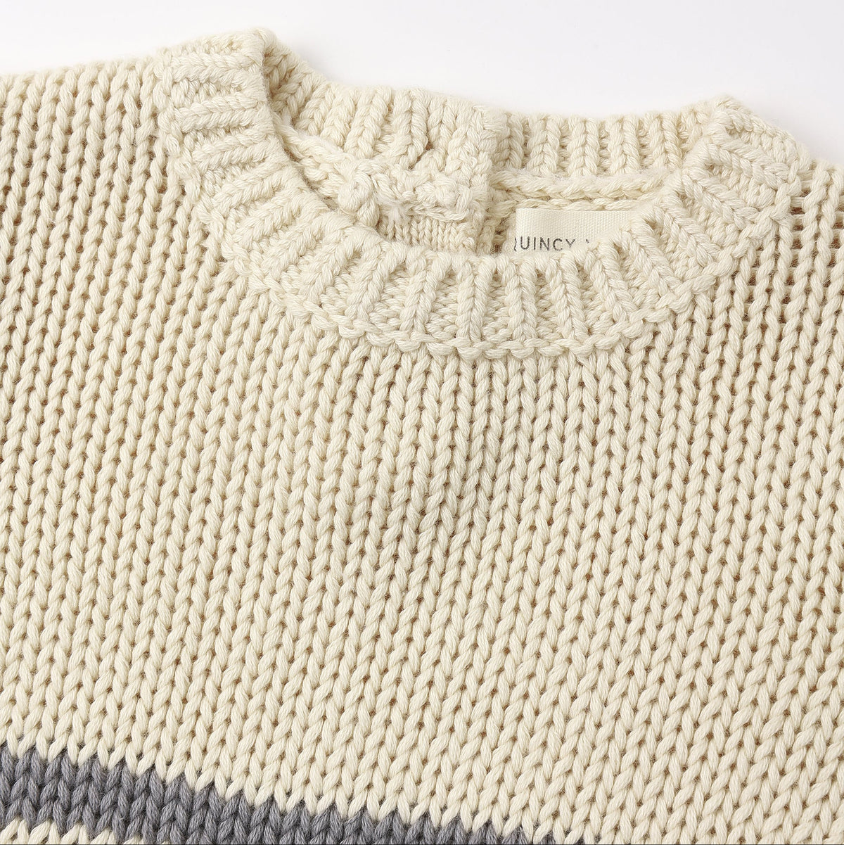 Slate Stripe Rex Sweater - Quincy Mae