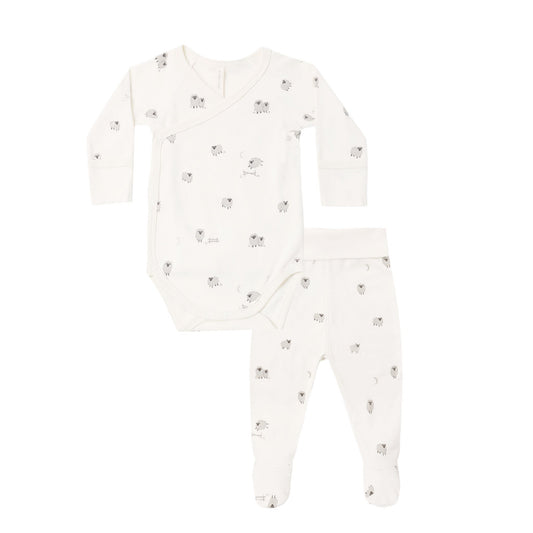Sheep Side Snap Bodysuit & Pant - Quincy Mae