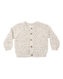 Natural Confetti Bubble Knit Cardigan- Quincy Mae