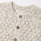 Natural Confetti Bubble Knit Cardigan- Quincy Mae
