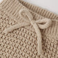Heathered Latte Chunky Knit Pant - Quincy Mae