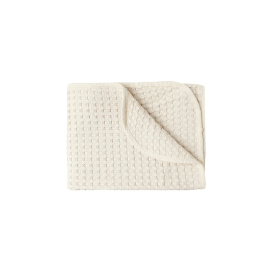 Natural Waffle Baby Blanket - Quincy Mae