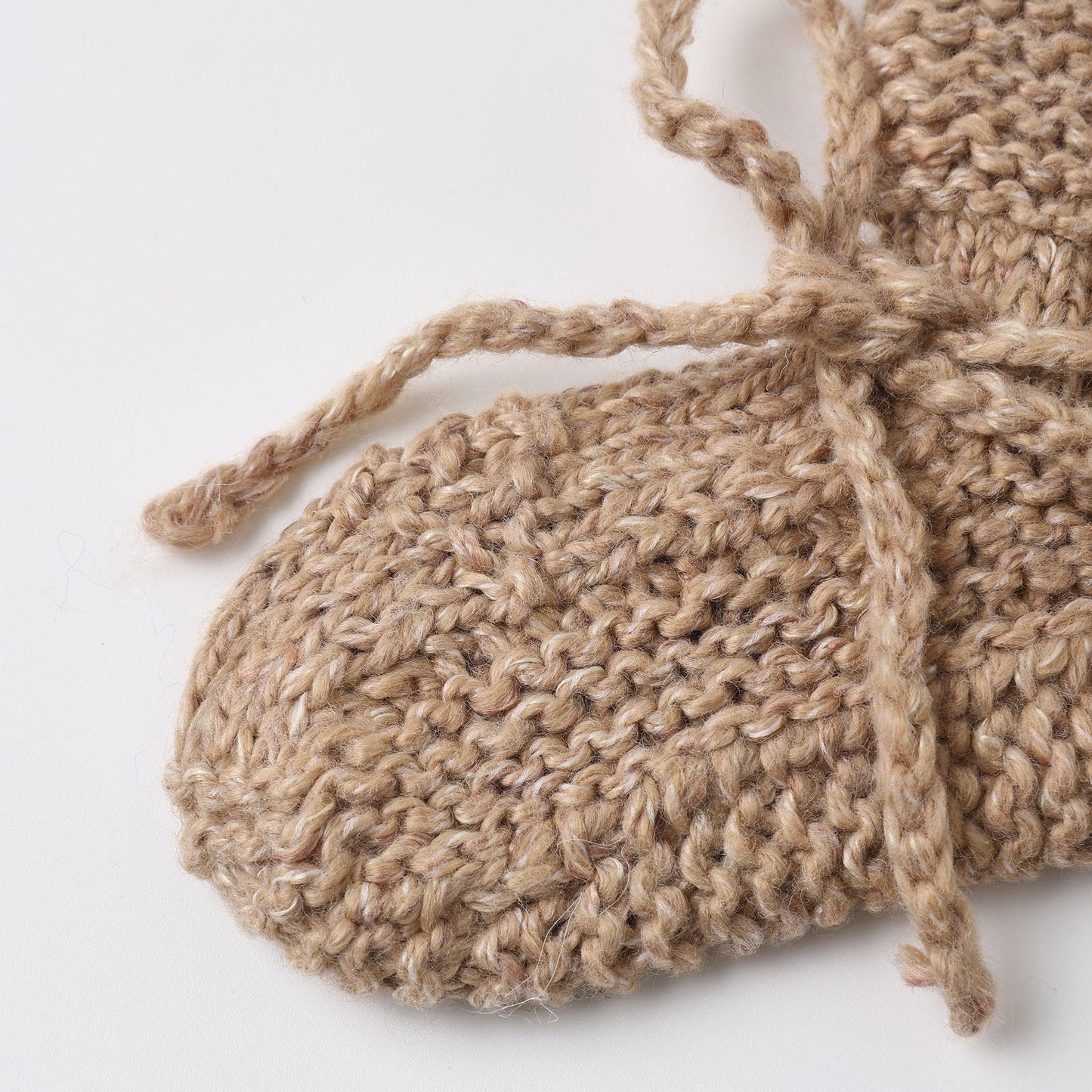 Almond Knit Booties - Quincy Mae