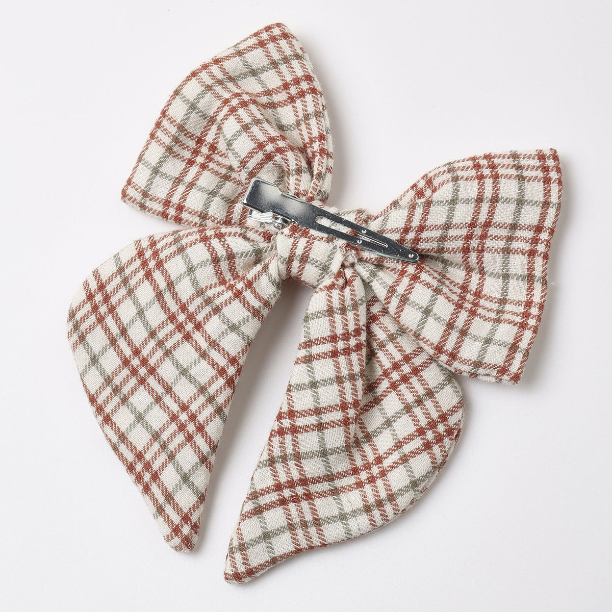 Christmas Plaid Bow Clip - Quincy Mae