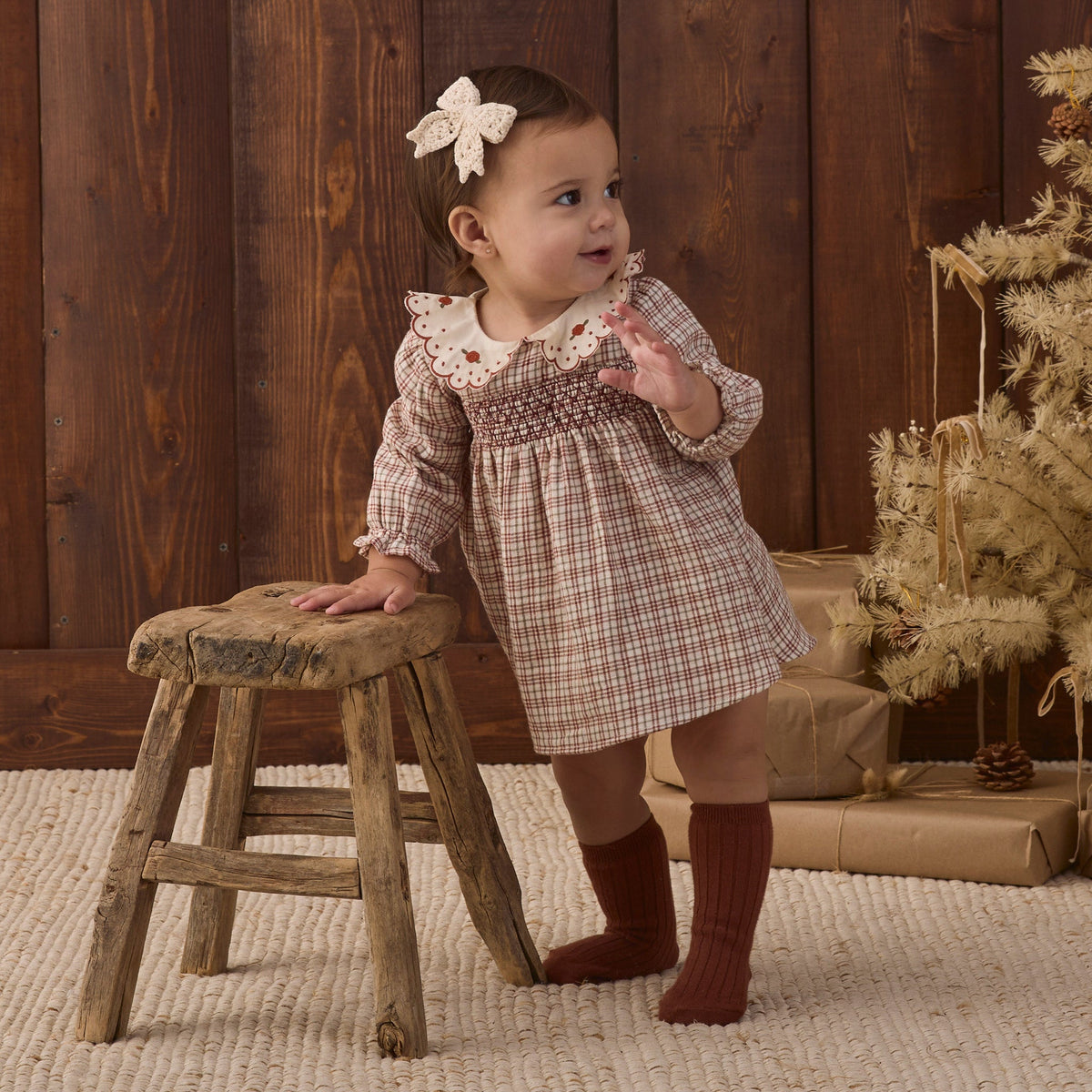 Redwood & Natural Ribbed Sock Pack - Quincy Mae