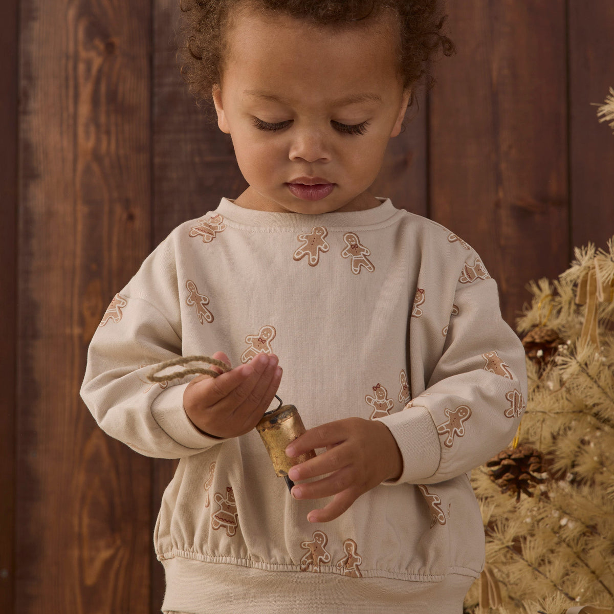 Gingerbread Sweatshirt & Pant Set - Quincy Mae