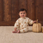 Pumpkin Fleece Jumpsuit - Quincy Mae