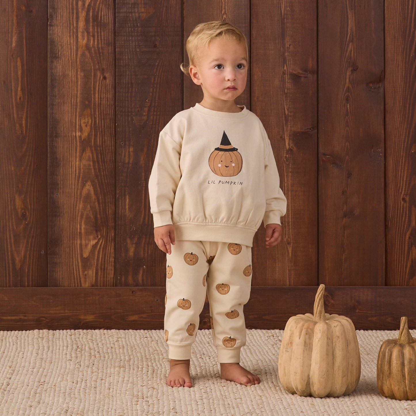 Pumpkins Fleece Sweatpants - Quincy Mae