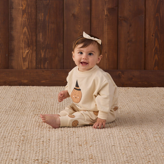 Pumpkins Fleece Sweatpants - Quincy Mae