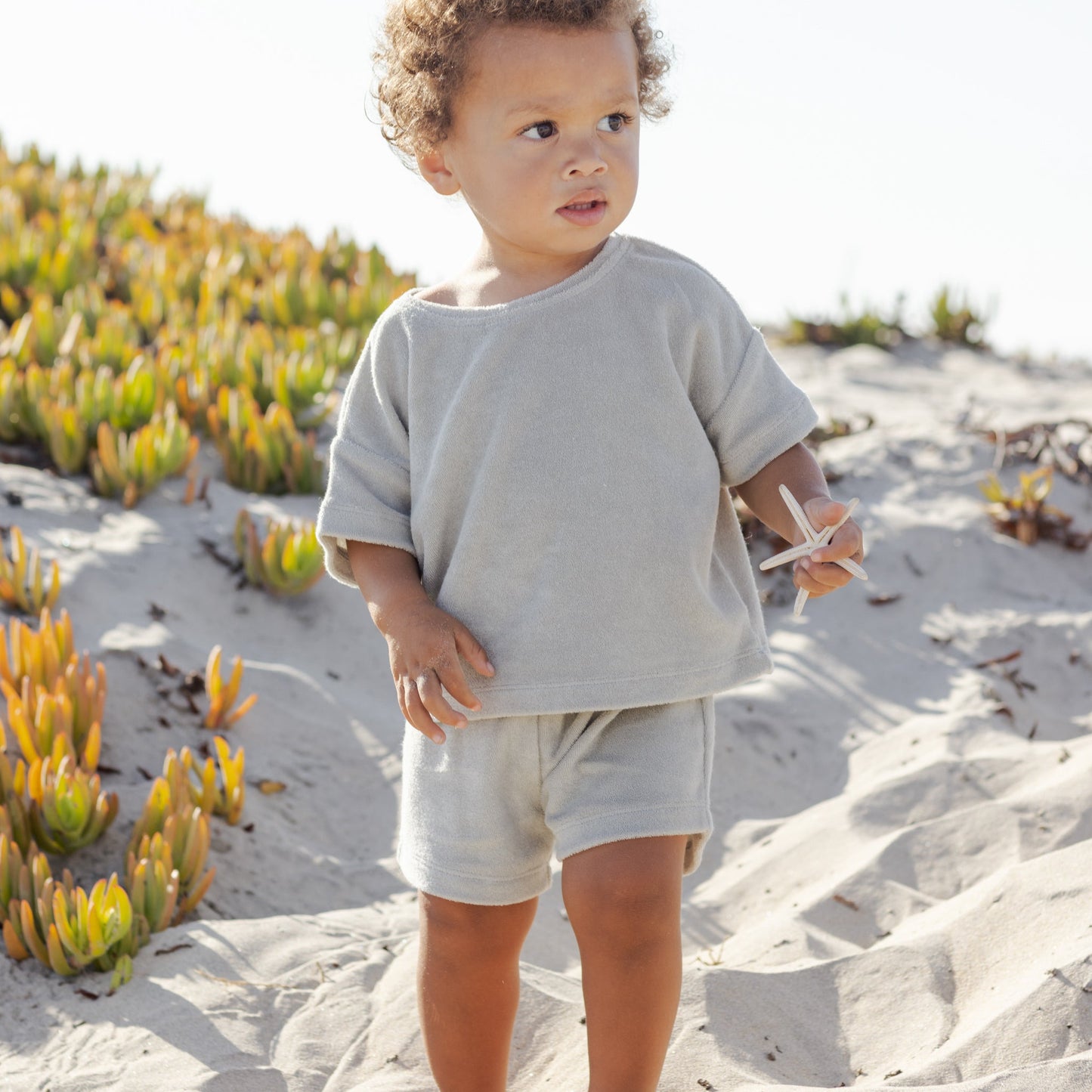 Sage Terry Tee + Shorts - Quincy Mae