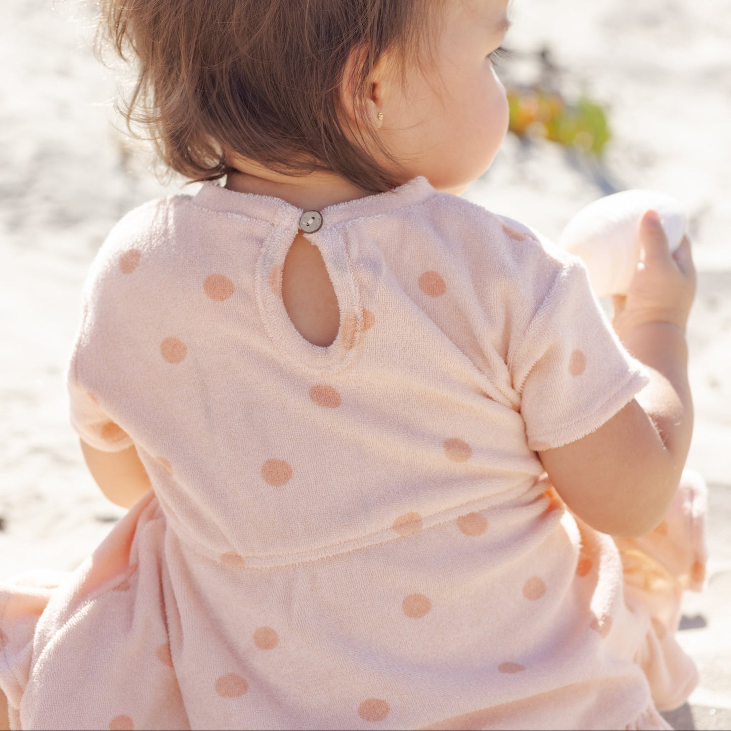 Polka Dot Terry Dress - Quincy Mae