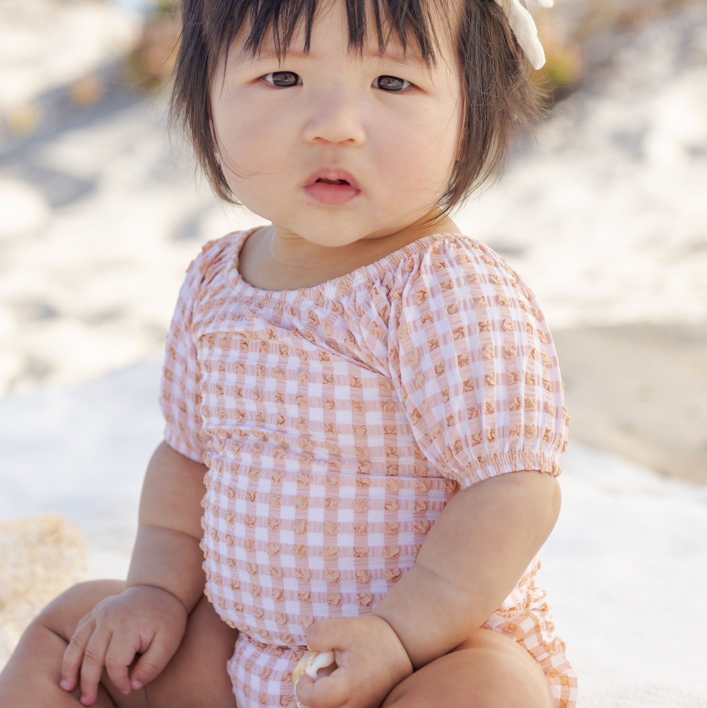 Melon Check Catalina Swimsuit - Quincy Mae