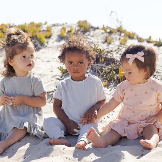 Polka Dot Terry Dress - Quincy Mae