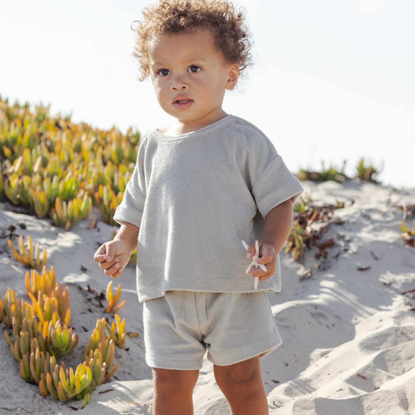 Sage Terry Tee + Shorts - Quincy Mae
