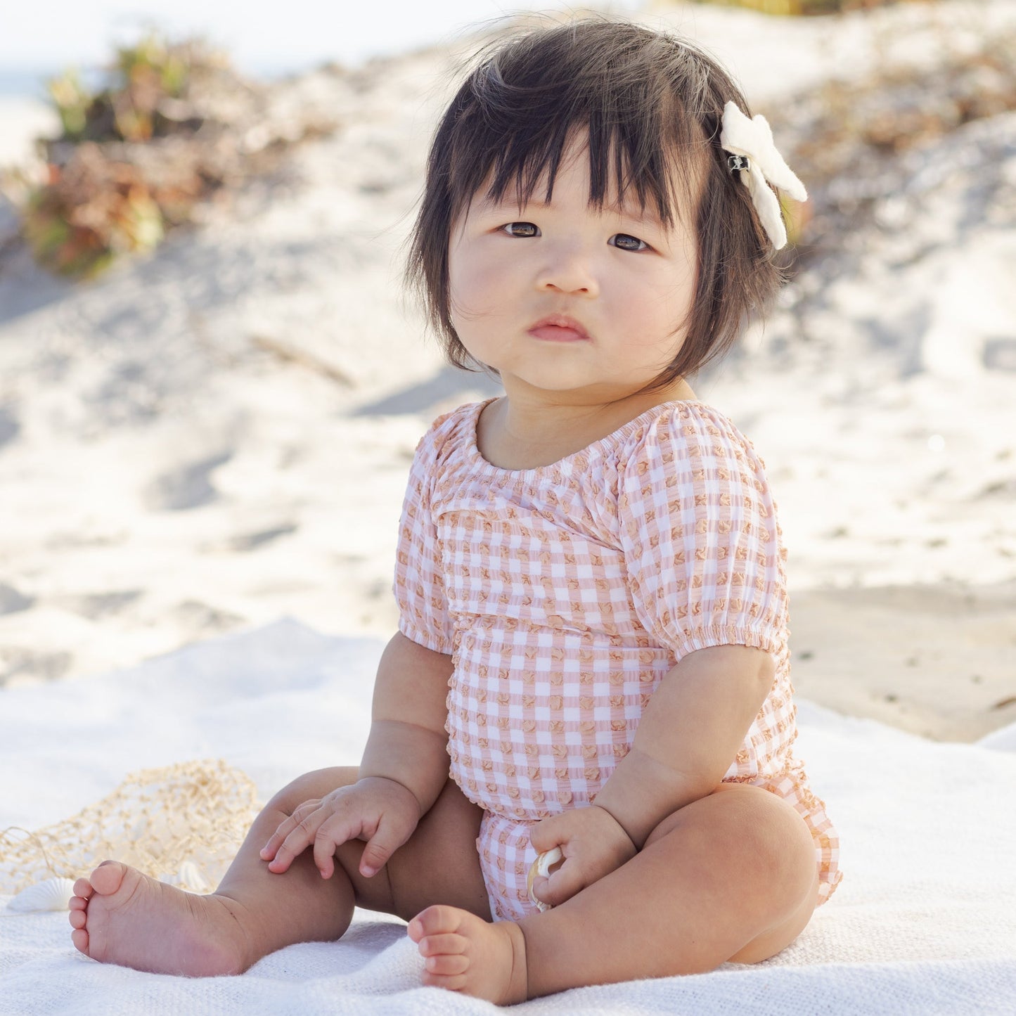 Melon Check Catalina Swimsuit - Quincy Mae