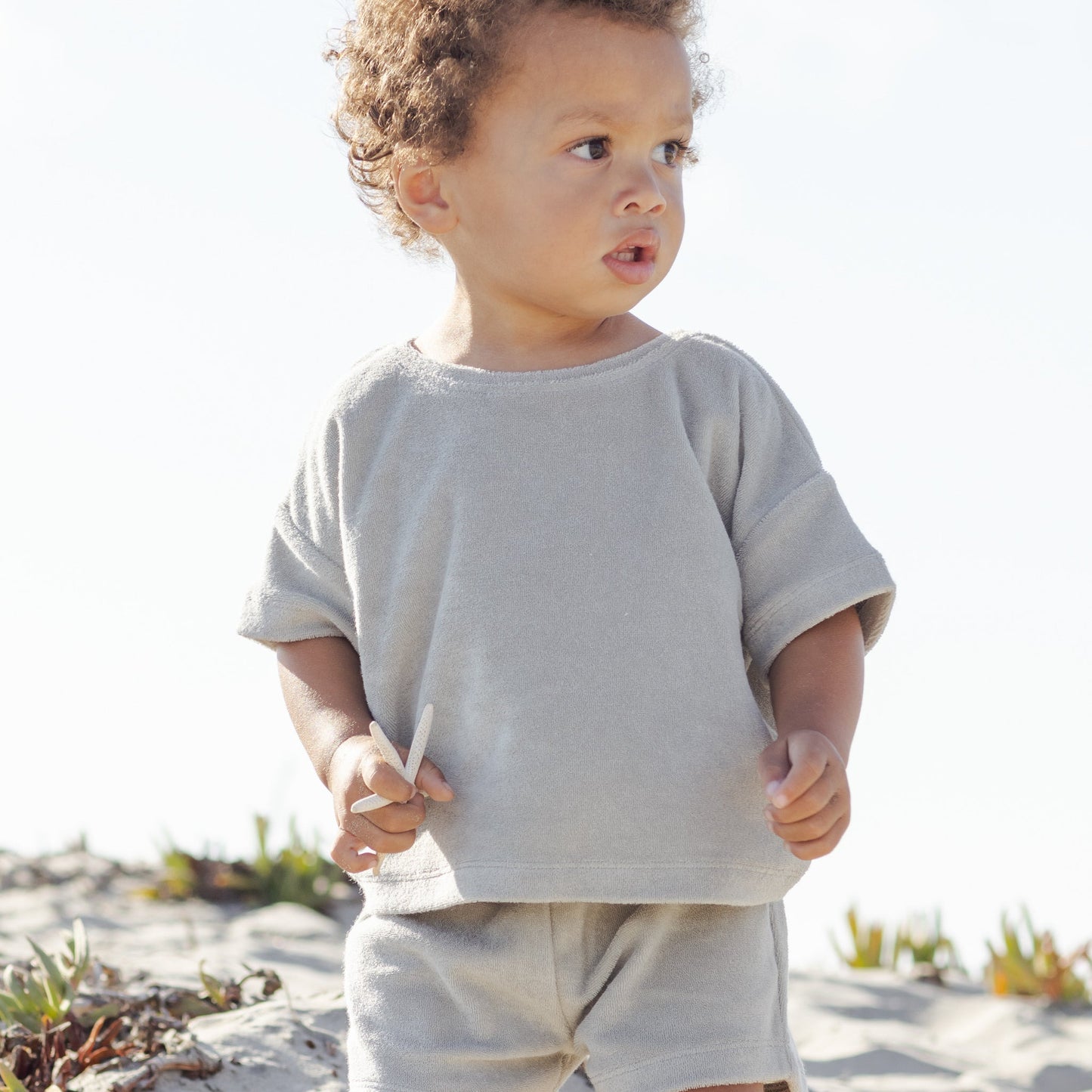 Sage Terry Tee + Shorts - Quincy Mae