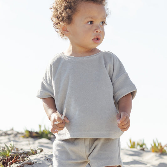 Sage Terry Tee + Shorts - Quincy Mae