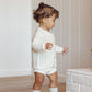 Natural Scalloped Cardigan - Quincy Mae