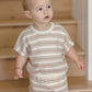 Oat Stripe Relaxed Summer Knit Set - Quincy Mae