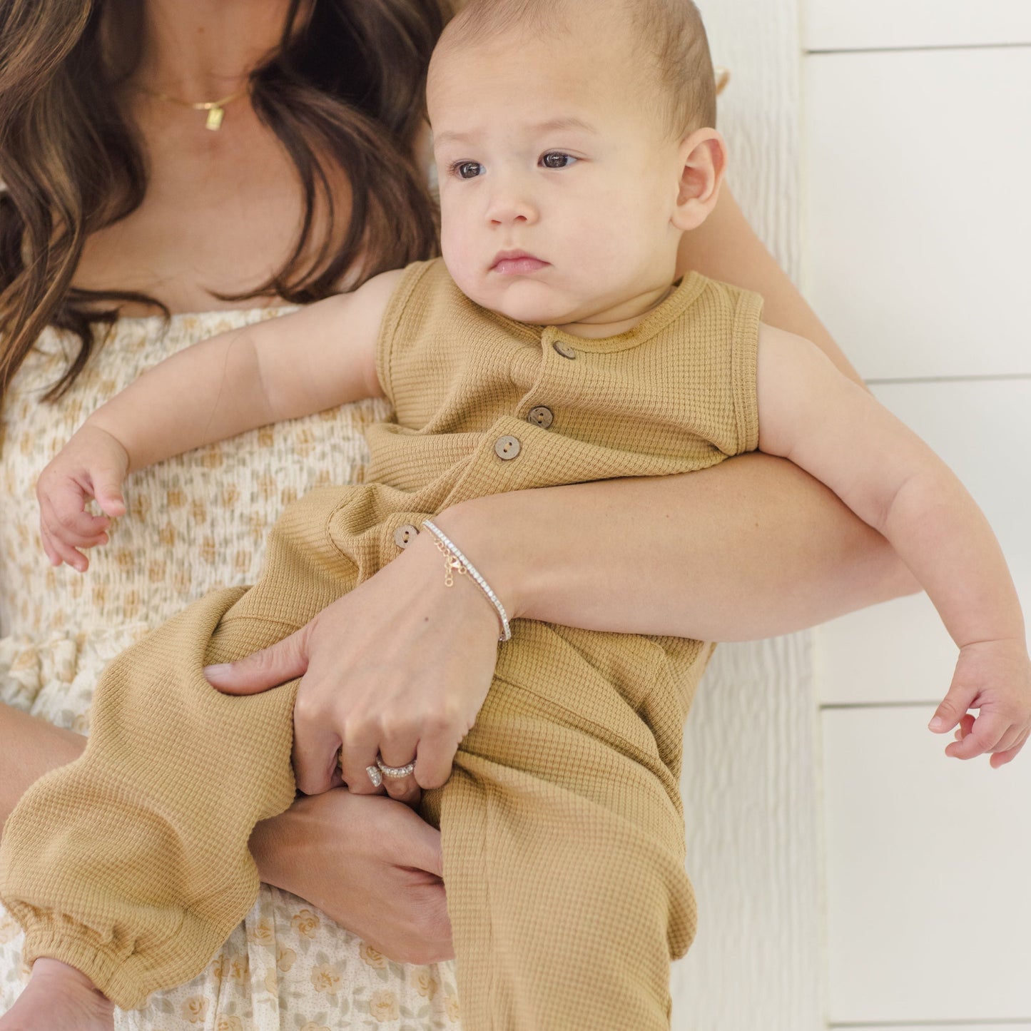 Honey Waffle Sleeveless Jumpsuit - Quincy Mae