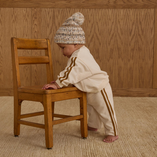 Stone Multi Stripe Beanie - Rylee + Cru