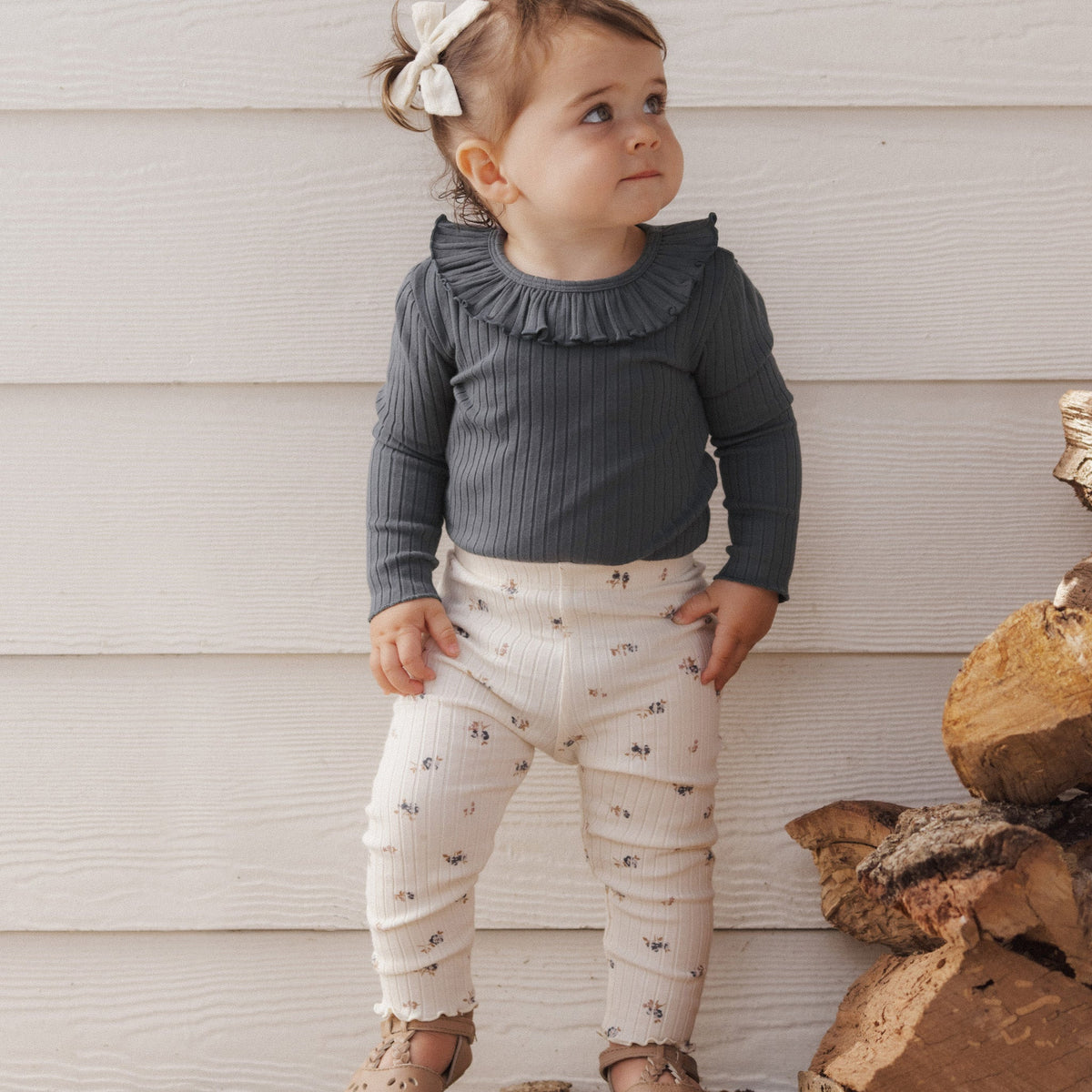 Natural Ditsy Legging - Rylee + Cru