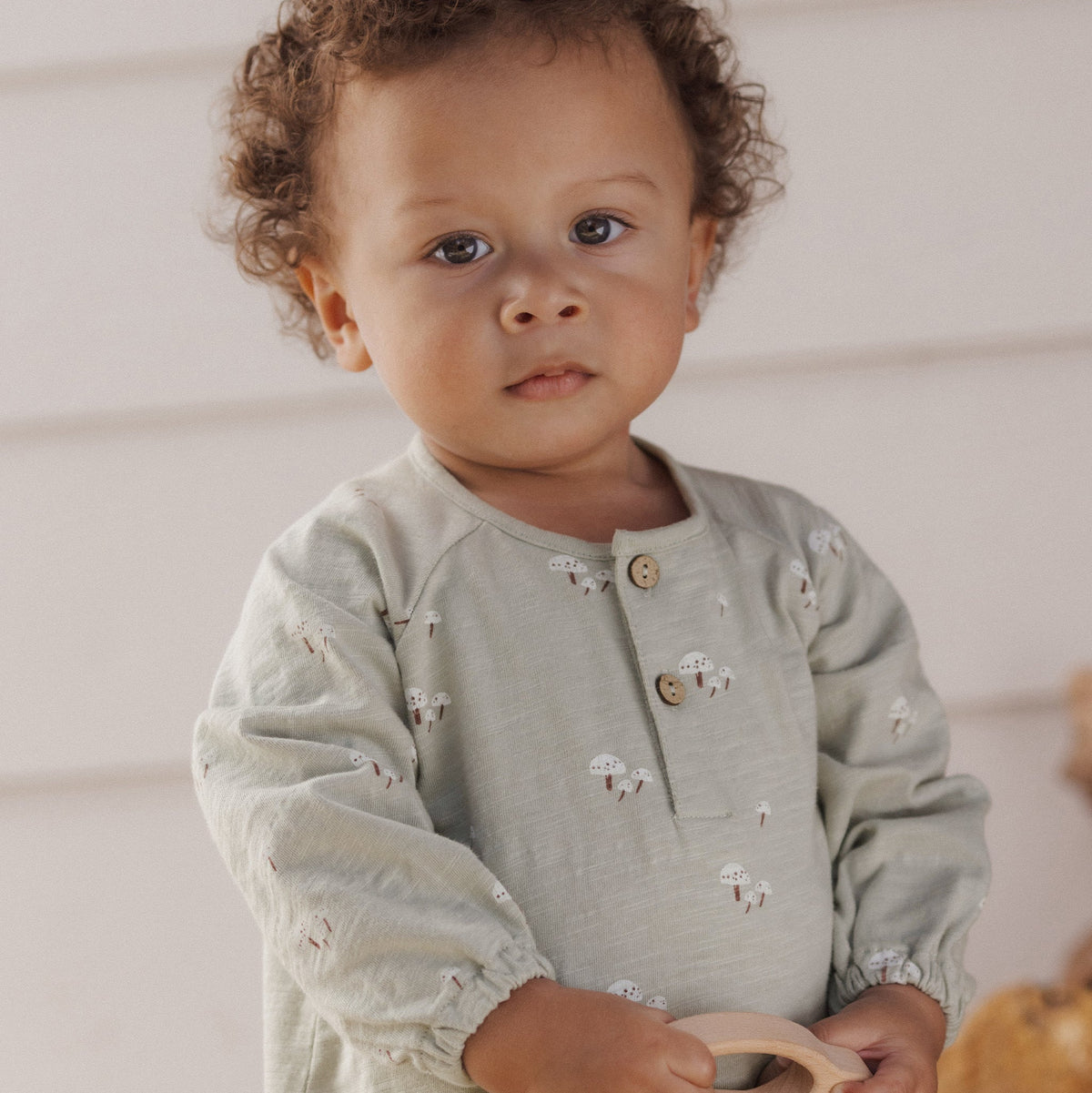 Mushrooms Henley Jumpsuit - Rylee & Cru