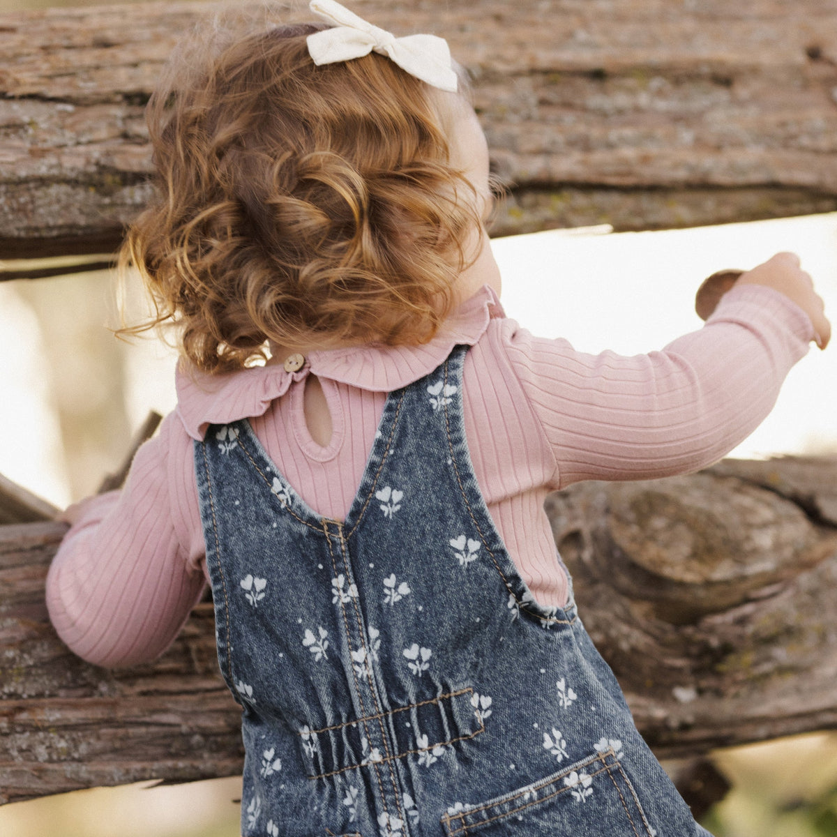Heart Ditsy Vintage Overall - Rylee & Cru