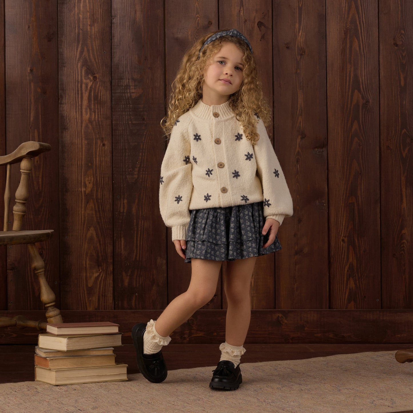 Rosewood & Natural Lace Trim Sock Pack - Rylee + Cru