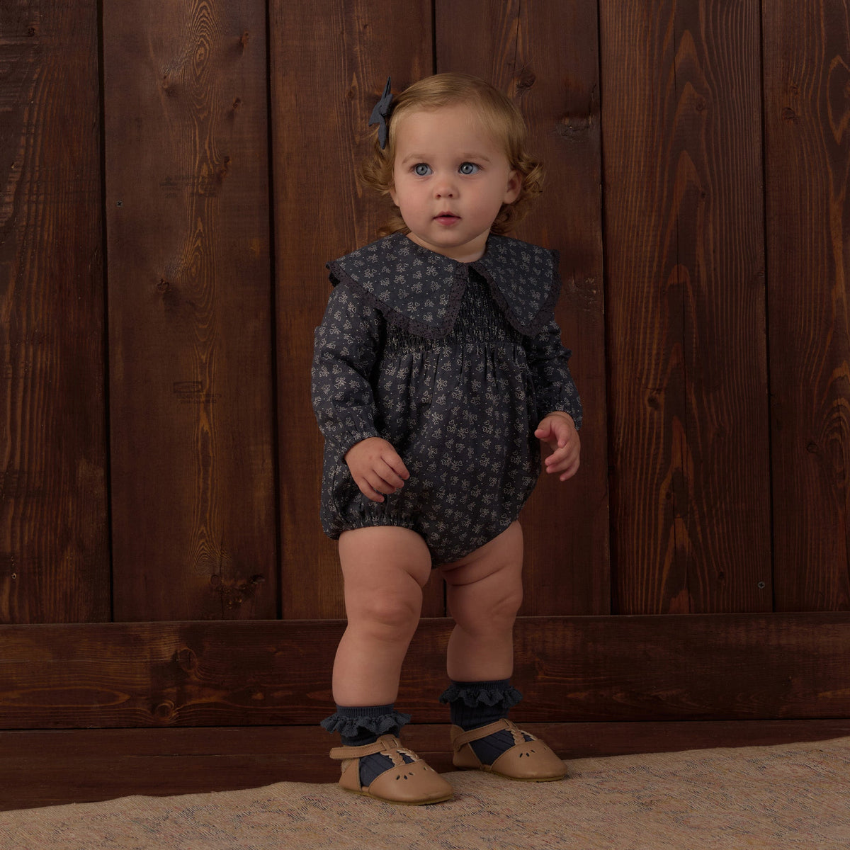 Heart Ditsy Fern Romper - Rylee + Cru