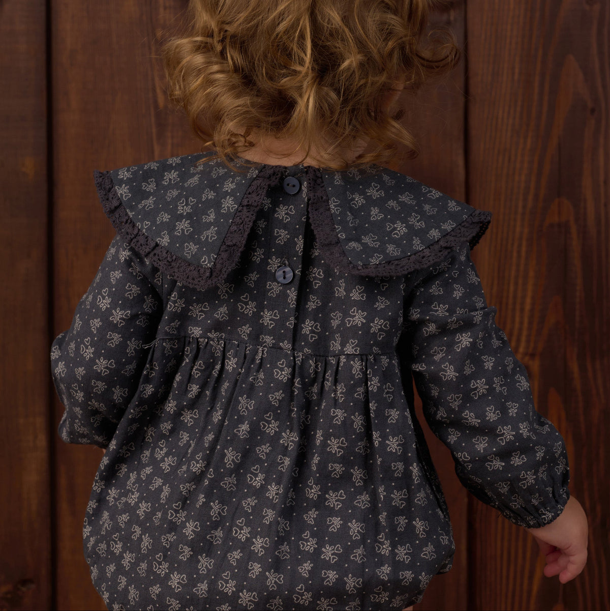 Heart Ditsy Fern Romper - Rylee + Cru