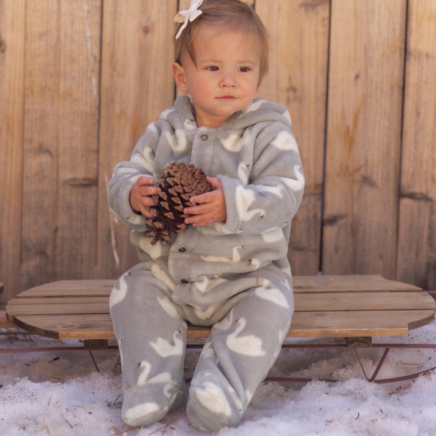 Swans Fleece Jumpsuit - Rylee + Cru